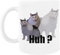 Generisch Huh Cat Meme Weiße Kaffeetasse Aus Keramik