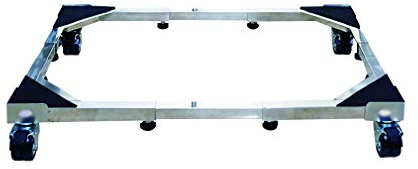 Ruedas para frigorífico/congelador Carro de frigorífico/congelador ajustable de alta resistencia Elevación del aparato 10,5 cm Lavadora universal Stent Secadora y frigorífico Bandejas de suelo Acero