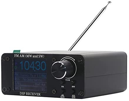 AMIUHOUN Si4732-80 Radio portable à ondes courtes, récepteur radio FM AM fréquence, batterie rechargeable intégrée, son fort
