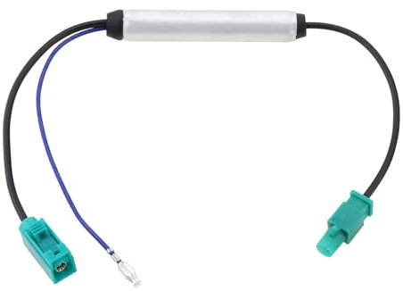 VGOL KFZ Fakra Antennenadapter mit Phantomeinspeisung Fakra Stecker (F) auf Fakra Stecker (M) Antennensignalverstärker Kompatibel mit Citroen Kompatibel mit Audi Kompatibel mit VW