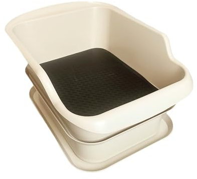 Mr Catman Wood & Pine Pellet Cat Sifting Litter Box System - Sifter Pan with Removable Mesh, Extra-Large 7-Day Waste Storage Tray - Seamless Litter Transition, Less Tracking, Easy Clean, Odor Control