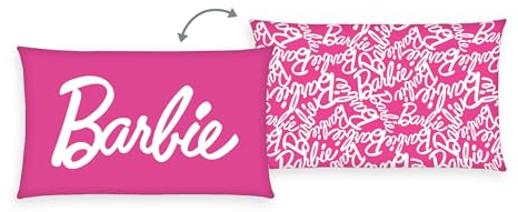 Herding Kissen Barbie, 30 x 50 cm, Weiches Deko- und Kuschelkissen für Kinder, 100% Polyester, Soft Velboa, Design 2