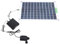 Bomba de Agua Solar, Bomba Sumergible con Panel Solar con Caja de Almacenamiento de Batería, Bomba de Fuente para Estanque Pequeño Al Aire Libre, Patio, Jardín, Pecera