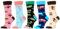 WeciBor Damen Lustige Bunte Socken, 5 Paar Mehrfarbig Tiermotiv, Größe 39-42