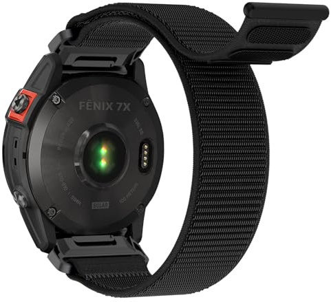 Hatolove Armband für Garmin Fenix 6x/6x Pro/5x/5x Plus/7x/7x Pro/Fenix 8 51mm, Quickfit 26mm Nylon Velcro Armband für Garmin Enduro 2, Fenix 3/3 HR, Instinct 2X, Epix Pro 51mm, Descent MK1/2,Quatix 7X