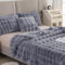 ZHANGXIAOMIN Bubble Decke Weiß Kuscheldecke Flauschig Fellimitat Decke Kuscheldecke Flauschig Flauschige Decke Fluffy Blanket Bubble Decke FüR Bett Sofa Casual Decke (grau blau,45 * 45CM Kissenbezug)