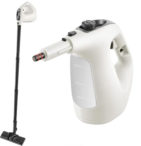 RELAX4LIFE Dampfreiniger, 1500W & 400ml, Mehrzweck-Dampfreiniger für alles mit 13 Zubehörteilen, Dampfreiniger Handgerät Chemiefrei, Hand Dampfreiniger für Boden, Polstermöbel, Auto, Küche, Bad (Grau)