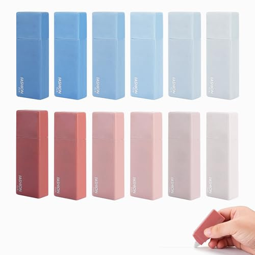 DIYJEP 12 Stück Korrekturroller, White Out Korrekturband, Mini Farbenfrohe Schnell Trocknende Korrekturroller, Ästhetischer Korrekturmaus für Studenten Büro Zuhause Schule (Farbverlauf Blau Rot)
