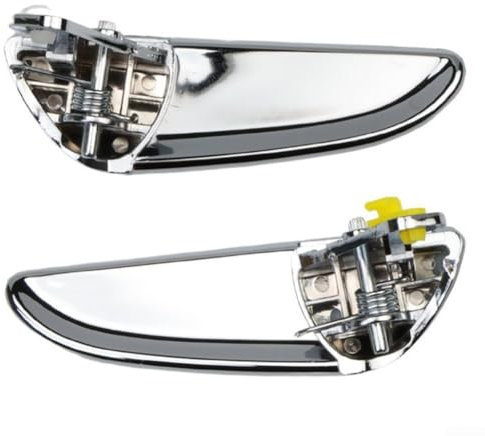 JoyousMall Coppia di maniglie interne per portiera anteriore, ricambio per Lancia Ypsilon 843 2003-2010 71741225