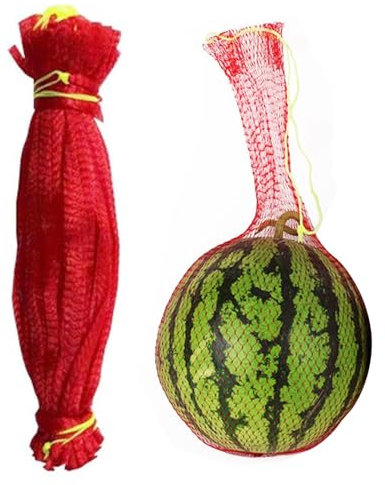 Hammock - Reti di anguria da 100 pezzi | Trellis di anguria in polipropilene ad alta densità | Supporto per l'anguria Culona per anguria, melone melata e cetrioli