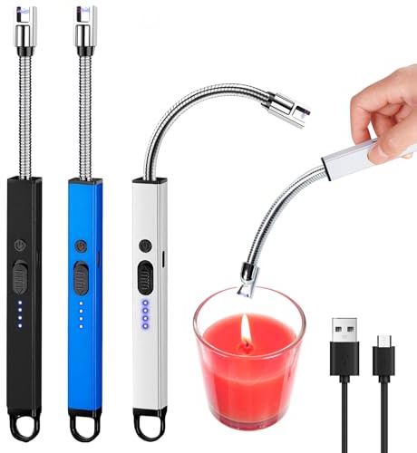 3 accendini elettrici ad arco, accendino elettrico per candele, cucina, barbecue, forno, cucina