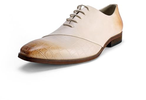 Allthemen Oxford Homme Pointues Formal Chaussure à Lacets Ville Derby | Classique Uni,Patchwork De Mode,Smoking Shoes Elegant,Respirant Affaires Léger Dressing,Mariage Soiree,Semelle Élastique