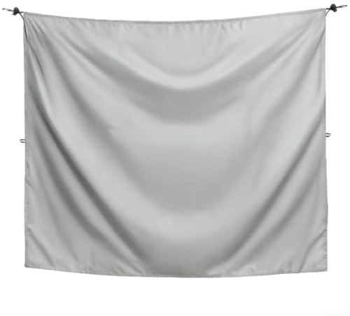 Rideau de camping-car résistant à l'eau pour lit de camion avec fonction brise-vue pour douches extérieures et espaces pour se changer en camping (gris, 230 x 180 cm)