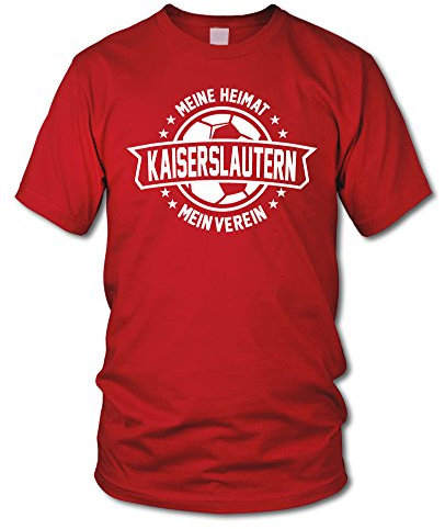 shirtloge - Kaiserslautern - Meine Liebe, Mein Verein - Fan T-Shirt - Rot - Größe XXL