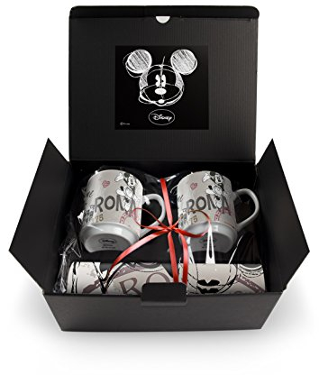 Egan Set 2 Mug Stapelbar Rome Disney mit Tischset, mehrfarbig, WMSET/30
