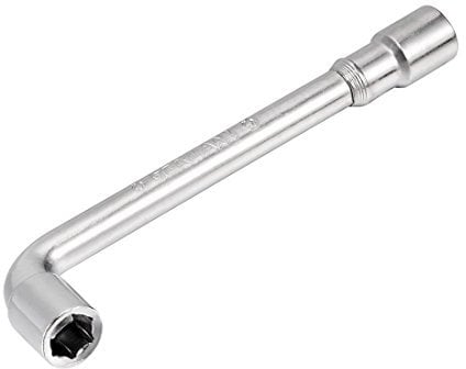 sourcing map 8mm Metric L Shaped Angled Open Hex 6 Point Socket Wrench
