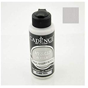 Cadence Acrylic Paint Multisurface All Purpose Artist Paint Ash Grey 120 ml Water-Based for All Surfaces
