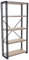 Mendler Bücherregal HWC-A27, Standregal Wohnregal, 165x80cm 3D-Struktur 5 Ebenen - Eiche-Optik