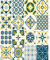 FoLIESEN Fliesenaufkleber für Bad, Küche, Badezimmer - Fliesen-Folie selbstklebend - Mediterrane Ornamente - 16 Klebefliesen, .:20x25 cm / 16-tlg. Set