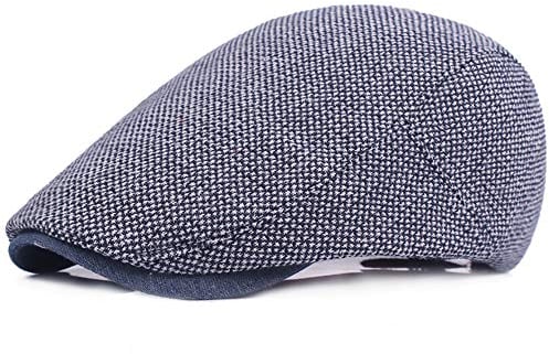 cailiya Herren Baskenmütze Barett, Schiebermütze Herren, Unisex Beret Schirmmütze Flatcap Einstellbar Sportmütze Gatsby Newsboy Cap, Barette Cap,Größe 55-60cm, Frühling/Sommer/Herbst/Winter (Marine)