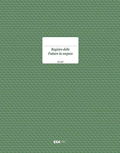 Edipro E2169 Registro Fatture in Sospeso, 46 Pagine Numerate f.to 31 x 24.5