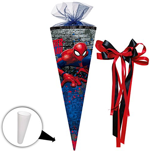 alles-meine.de GmbH komplette Füllung - Circa 200 Teile - für Schultüte - Spider-Man/Spiderman - eckig - für ALLE Zuckertüte - mit/ohne Kun..