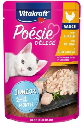 VITAKRAFT Cat Vistacraft Cat 85G SASZ Poie Junior Huhn Deli SOS / 23