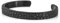 Akitsune Terra Armreif | Gehämmert Antik Armschmuck Frauen Herren Edelstahl Armband Rustikal - Schwarz 60mm