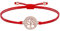 ZENI Lebensbaum Armband Roségold für Junge Mädchen, Handgefertigtes Stoffarmband Rot Verstellbar 16+8cm für Damen, Geburtstagsschmuck Geschenke für Kinder