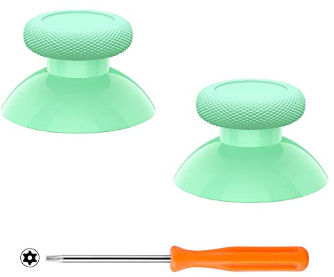 eXtremeRate Replacement Thumbsticks for Xbox Core Wireless Controller, Joysticks Repair Kit for Xbox Series X/S Controller, Custom Analog Stick Buttons for Xbox One S/X/Elite Controller - Mint Green