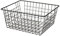 D,casa - Cesta de Metal Negra organizadora con Rejilla de 28x21,50x11,50 cm