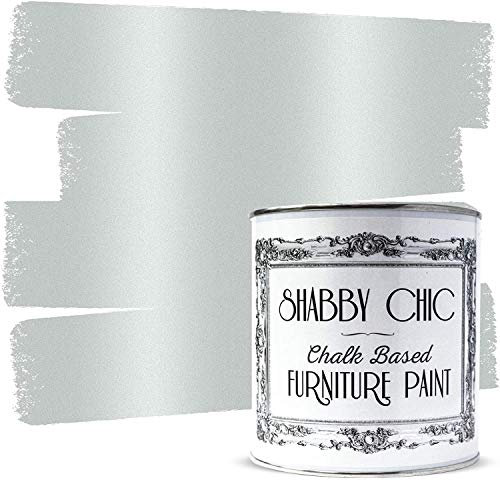 ANTIQUE SILVER Shabby Chic Chalk Based Furniture Paint Matte Finish Water-Based Highly Opaque Designed to Restore and Upscale Interior And Exterior Surfaces - 2.5 litre