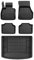 OMAC Fußmatten & Kofferraumwanne Set kompatibel mit BMW 2er F45 2014-2024 Gummi Schwarz 5X