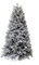 Magie di Natale Albero di natale Innevato Slim Kennedy in PE Effetto Real Touch + Flock (240 cm)