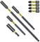 SabreCut SCRK10, 8 pezzi magnetici da 60 mm, 100 mm, 152 mm e 305 mm, con 4 punte per cacciavite PZ2 da 32 mm, compatibili con Dewalt, Milwaukee, Makita, Bosch e altri