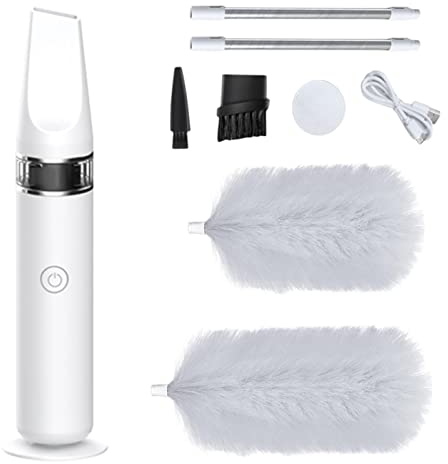 Abonda Plumero Giratorio eléctrico - Cepillo Ligero para Plumero | Plumeros para Limpieza 360 ° Limpieza automáticos Ventana Persianas Muebles Herramienta Limpieza automóviles