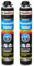 Isolbau B2 Colle isolante – 2 x 750 ml de colle périmétrique pour panneaux EPS et XPS – Mousse adhésive en polyuréthane 1K pour fixation et fixation