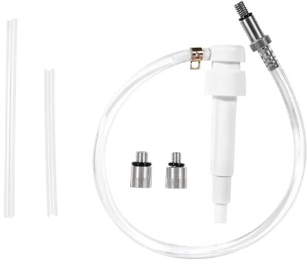 Jiqoe Pompe à huile, pompe à huile à engrenages universels, pompe à huile à engrenages inférieurs avec adaptateur en métal pour bouteilles de quart standard