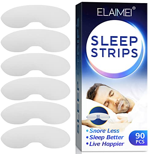 Mouth Tape for Sleeping, 90Pcs Mouth Tape, Snoring Plasters, Sleep Mouth Tape to Improve Night Sleep, Helps Against Snoring, Developing the Habit of Nasal Breathing