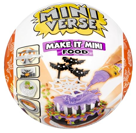 MGA's Miniverse Make It Mini Food Halloween Serie 2 - Beetlejuice Beetlejuice Mini Diner Sammlerstücke, Blindverpackung, DIY Nachbildung, Kunstharzspielzeug, für Sammler und Kinder ab 8, NICHT ESSBAR
