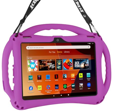TOPESCT Funda Fire HD 10 y Fire HD 10 Plus para niños (11ª/13ª generación, versión 2021/2023) para niños (Morado)