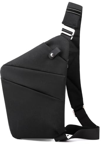 SOUUXIU Brusttasche für Männer/Frauen, leichte, multifunktionale Reise-Umhängetasche, wissenschaftliche Aufbewahrung für Outdoor, Mode, Freizeit, Business, Linke/rechte Schultertasche