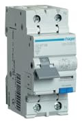 Ad970b Disjoncteur Différentiel Hager 1p+n 20a 30ma 6ka Type Ac - Neutre à Droite - Auxiliarisable