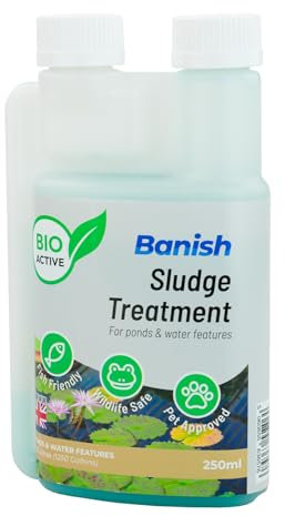 Pisces Banish BioActive 250ml Sludge Pond Water Treatment Natural Silt Remover Fish Safe