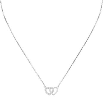 CHRIST Damen-Kette 925er Silber, recycelt Zirkonia