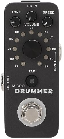Gitarren-Looper-Pedal, 121 Drum-Loops, E-Gitarre, Monoblock-Effekt, Drum-Machine-Pedal, Loop-Pedal, Drum-Pedal mit True Bypass für Gitarre, Bass