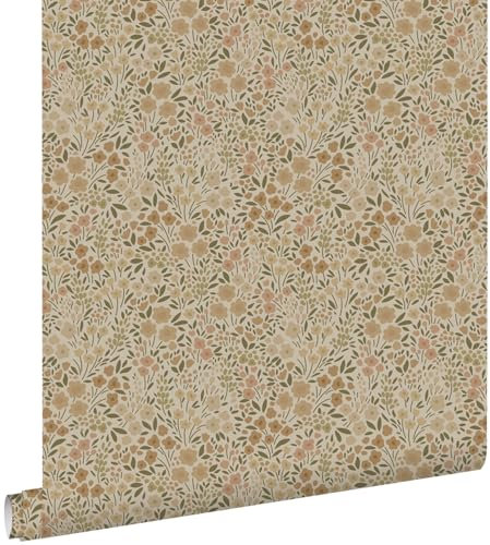Esta Home Tapete Blumen Beige 53 cm x 10.05 m