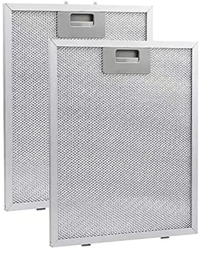 Geroosaty 2 Stück Dunstabzugshaubenfilter, Metallgeflecht, Abluftfilter, 320 X 260 Mm, Küchenhauben, Ölfilter, Dunstabzugshaube, Fett