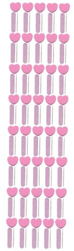 Healeved 80juegos Herramientas Para Uñas Lijas De Uñas Bloques De Pulido Kit De Manicura Compacto y Ligero Incluye De Esponja Forma De Corazón