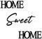 AHYS Home Sweet Home Schild Schwarz Metallschild Wanddekoration für Bauernhaus Wohn- & Esszimmer Dekor - Groß